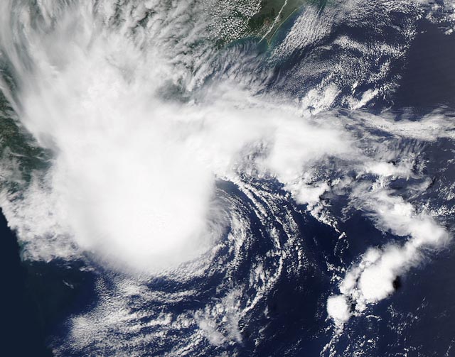 Tropical storm Alberto formed off the South Carolina coast