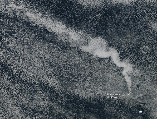 New volcano eruption in the South Sandwich Islands at Mt Curry, Zavodovski Island