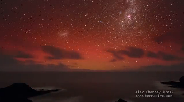 Timelapse: Aurora Australis on June 19 2012