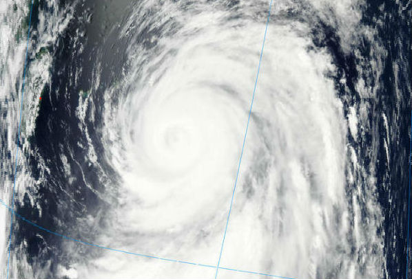 Typhoon Guchol bringing strong winds to Ryuku Islands