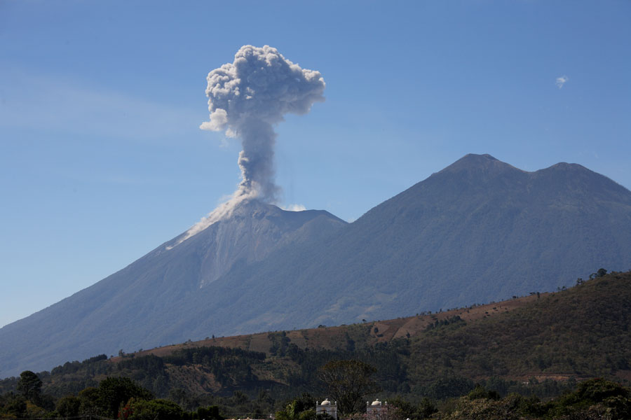 Guatemalan stratovolcano Fuego erupted again