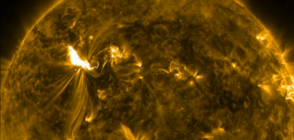 NASA’s Fermi Gamma-ray Space Telescope detected the highest-energy light ever associated with an eruption on the Sun