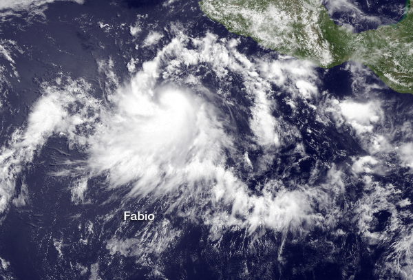Tropical Storm Fabio forms in Eastern Pacific