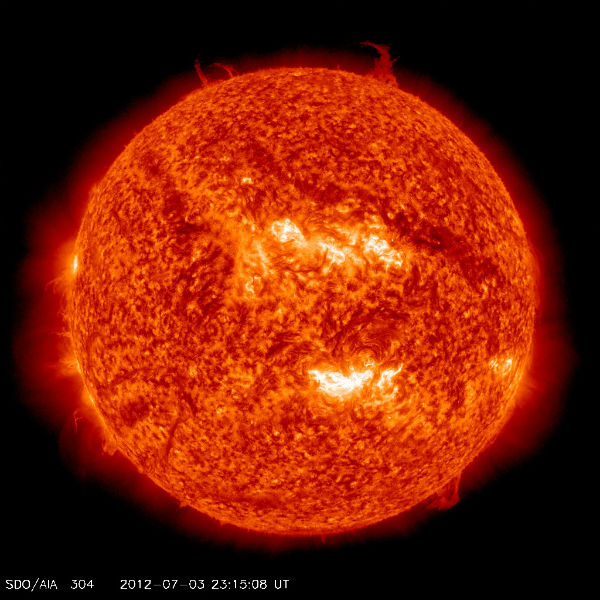 Moderate to high solar activity for beginning of July