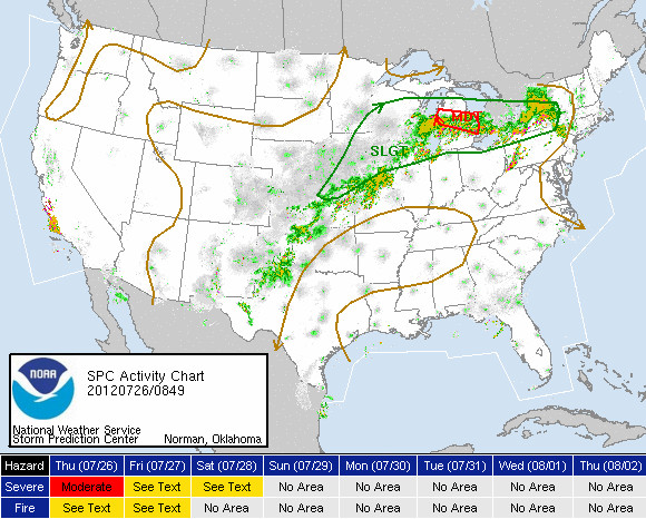 Severe storm warning for Northeast US – damaging winds, large hail and tornadoes possible