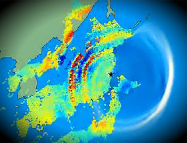Japan earthquake and tsunami disturbed upper atmosphere (animation)