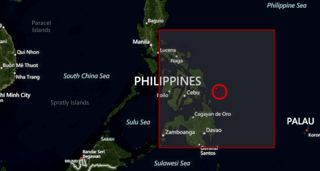 Massive earthquake M 7.6 struck off the Philippines coast