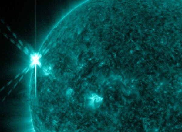 New active region produced strong M5.5 solar flare