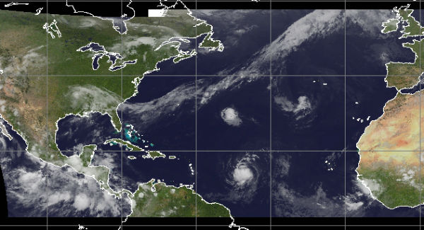 Hurricane Kirk and Tropical Storm Leslie formed in Atlantic