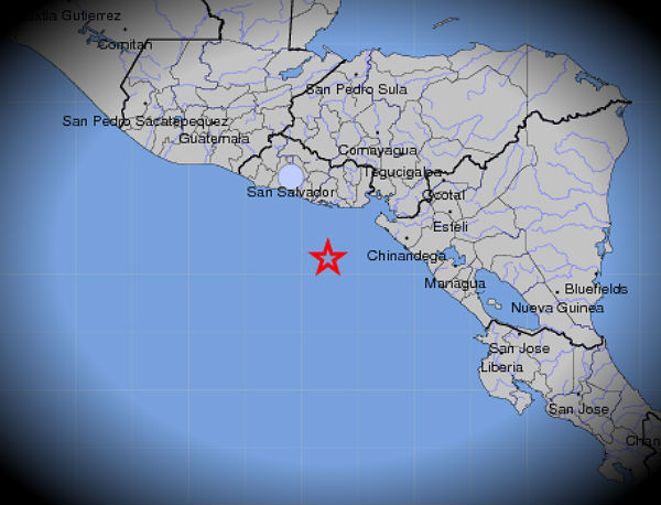 Massive earthquake magnitude 7.3 struck offshore El Salvador