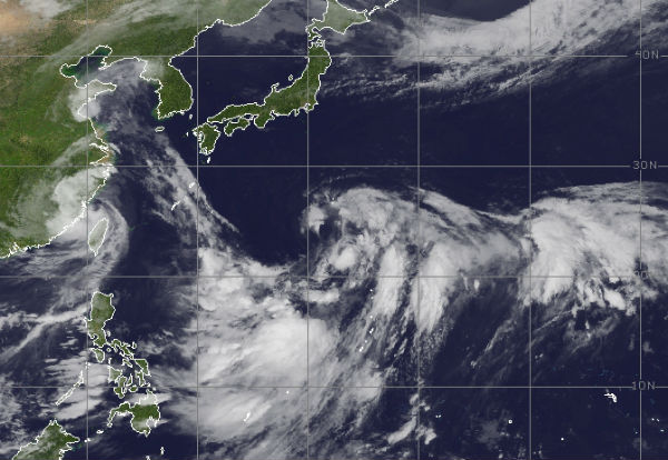 Formation of a new tropical cyclone in west Pacific ocean