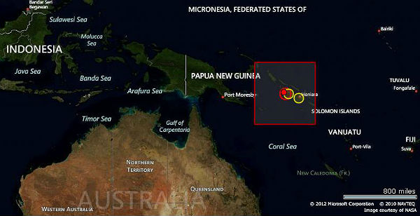 Strong earthquake M 6.0 struck near Solomon Islands