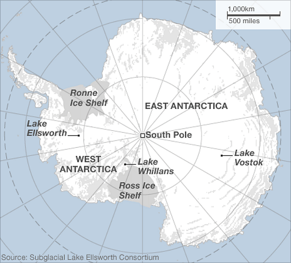 Antarctic lakes 