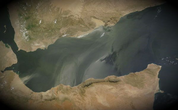 Dust plumes over Red Sea and Gulf of Aden