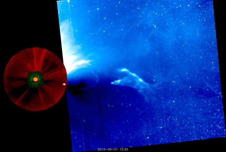 Video of August 31 CME traveling through space