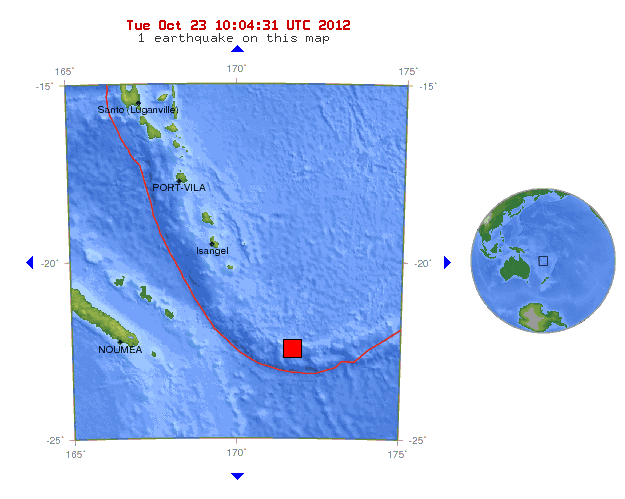 Magnitude 6.0 earthquake hit southeast of Loyalty Islands