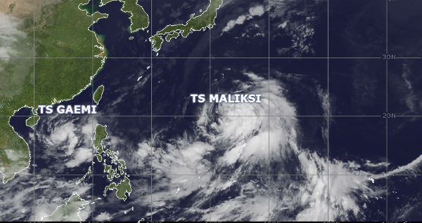 Two new tropical storms formed in Pacific – Gaemi and Maliksi