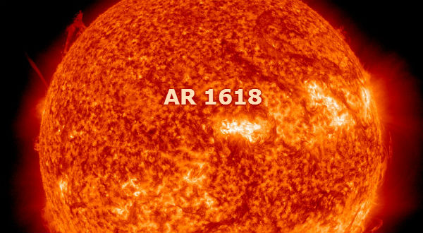 Sunspot 1618 facing Earth – Beta-Gamma-Delta magnetic configuration