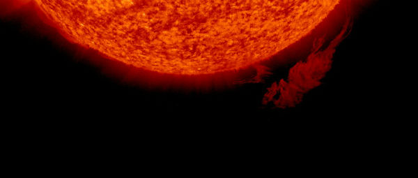 Sun produced spectacular plasma prominence and backsided M1.0 flare