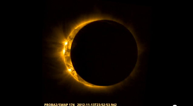 ESA’s Proba-2 recorded three partial solar eclipses last night