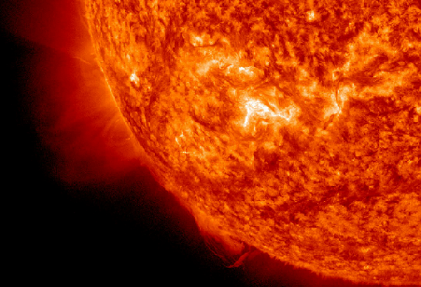 Solar filament eruption sent Earth-directed CME
