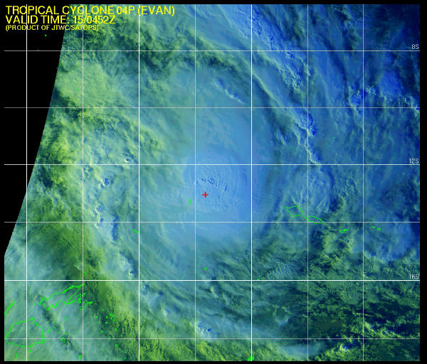 Evan multispectral satellite image (Source: JTWC/SATOPS)