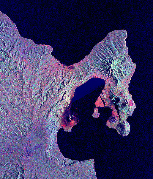 Space Radar Image of Rabaul Volcano, Papua New Guinea