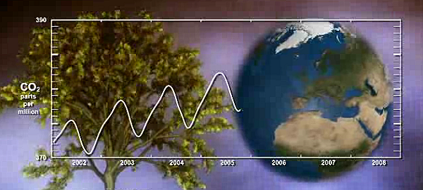 Watching Earth breathe: The seasonal vegetation cycle and carbon dioxide