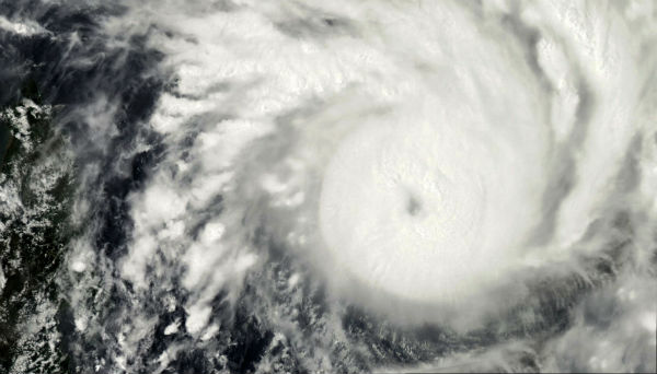 Tropical Cyclone Felleng close to Madagascar