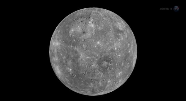 Mercury seen at sunset