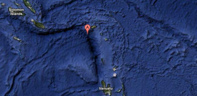 Strong earthquake magnitude 6.0 struck  Santa Cruz Islands