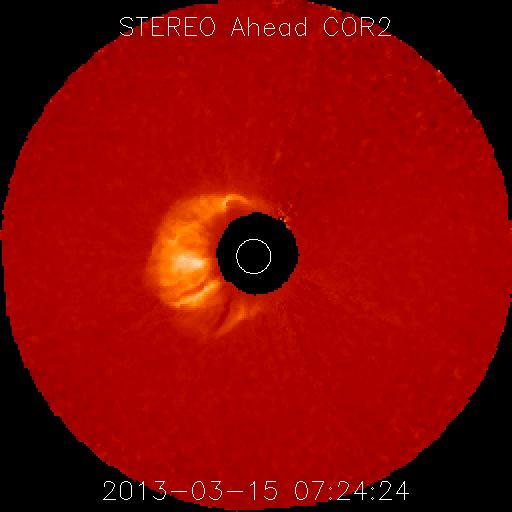 STEREO Ahead COR2 - March 15, 2013 - 07:24 UTC - Ful Halo CME
