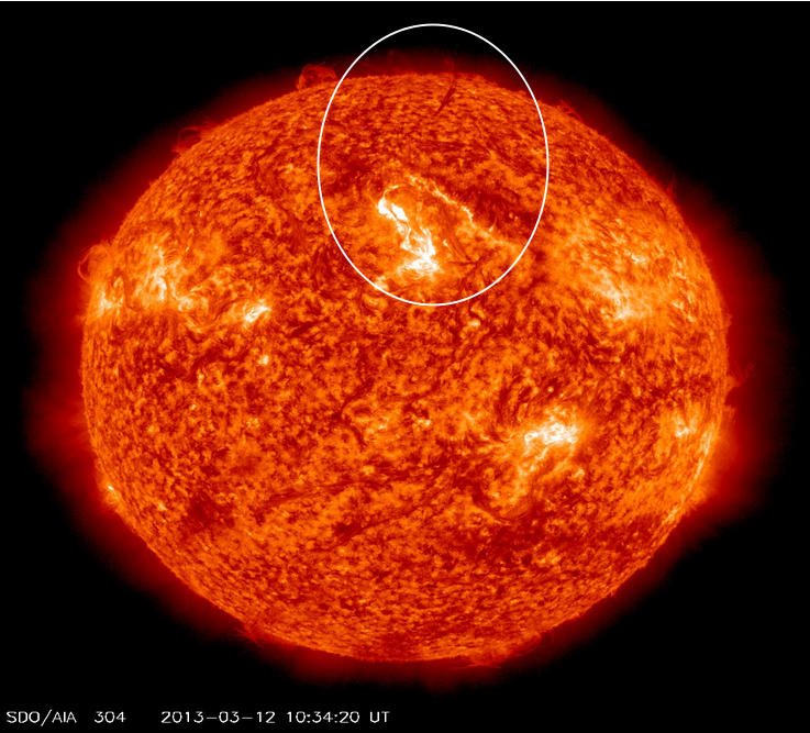 March 12, 2013 - C2 Solar Flare. 