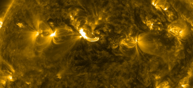 Long duration M1.2 solar flare, Full-Halo Earth directed CME
