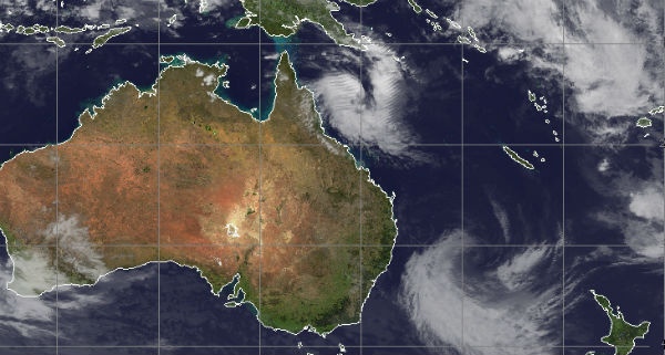New tropical depression forms off the coast of Australia