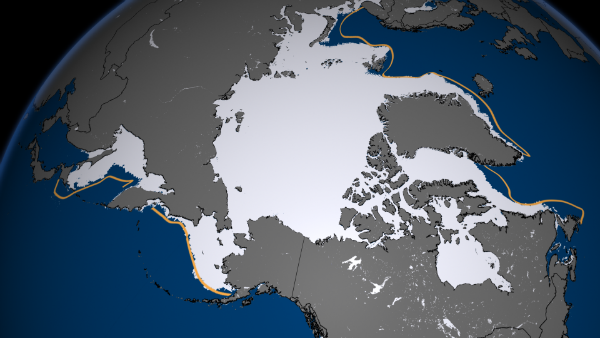 Beginning of Arctic sea ice melting season