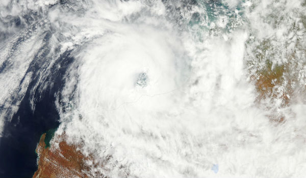 Tropical Cyclone Rusty left flooded rivers and lakes in north-western Australia