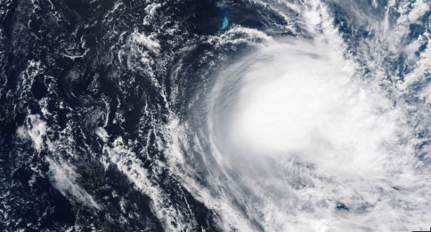 Strong wind shear weakened Tropical Cyclone Imelda
