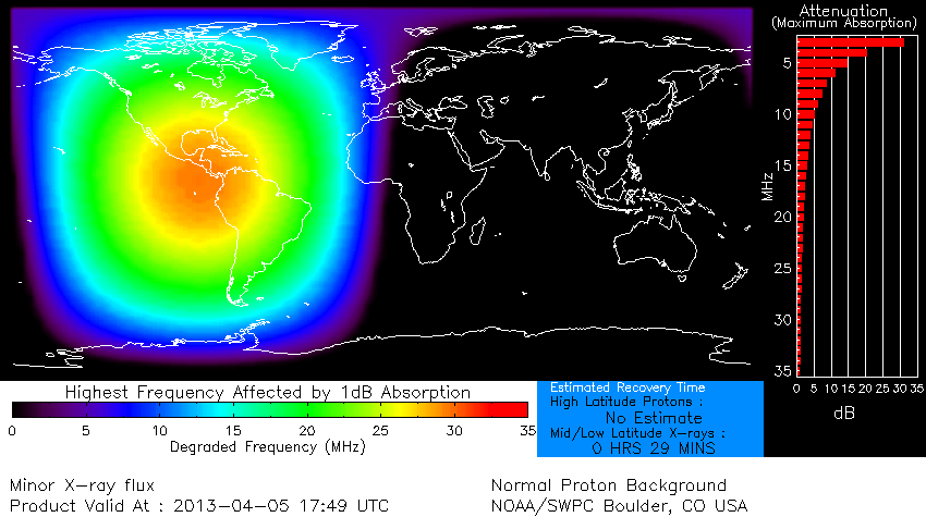 Global D absorption map - April 5, 2013