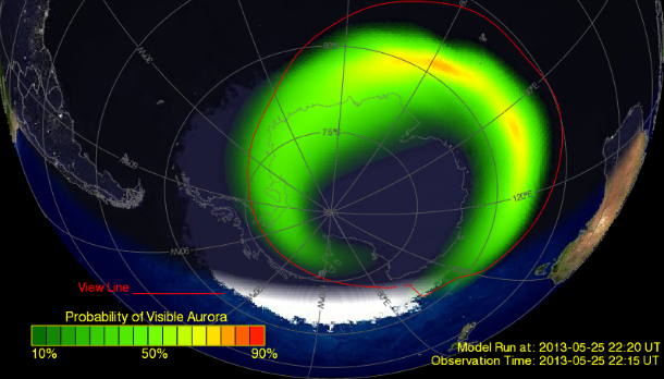 Subsiding geomagnetic storm (May 25/26, 2013)