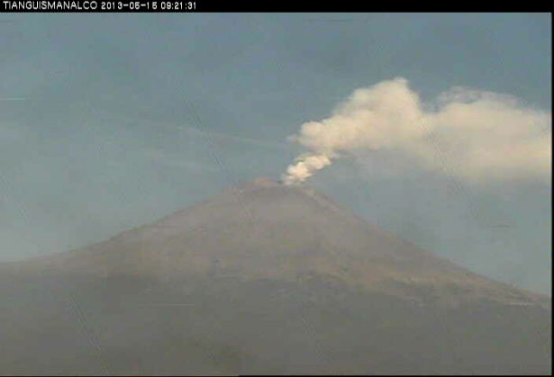 Increased volcanic activity at Popocatepetl volcano
