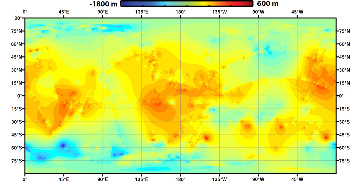 First global topographic map of Titan, a world much like Earth