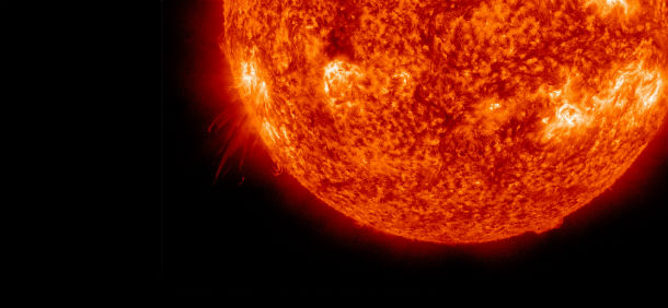 Impulsive M2.9 solar flare erupted from eastern limb