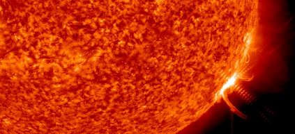 Moderate solar flare reaching M5.9 erupted from AR 1762