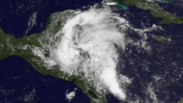 Second tropical depression of Atlantic season developed near the coast of Belize