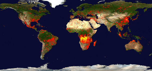 Global 10-day Fire Map: June 10 – 19, 2013