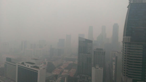 Air pollution in Singapore reached record hazardous levels