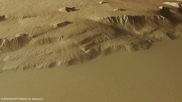 At the foot of largest volcano in Solar System – Olympus Mons, Mars