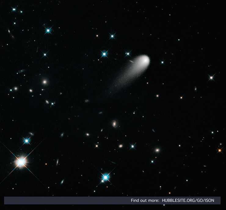 Hubble releases new stunning image of comet ISON