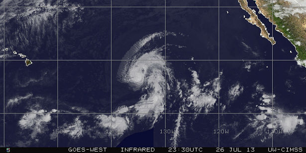 Tropical Storm Flossie heading toward Hawaii